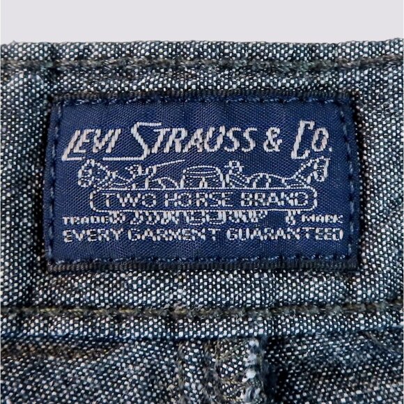 Levi Strauss & Co. Chino Shorts Cotton Linen Chambray Men's Size 30 Gray Color - Picture 4 of 12